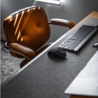 Archie超大号毛毡鼠标垫简约定制游戏桌垫电脑键盘书桌写字办公垫